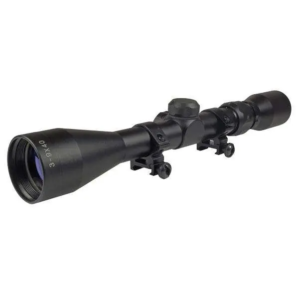 Truglo TG85394XB Buckline Hunting Scope 3-9x 40mm Obj 41.47-12.67 ft @ 100 yds FOV 1" Tube Black Matte Finish BDC