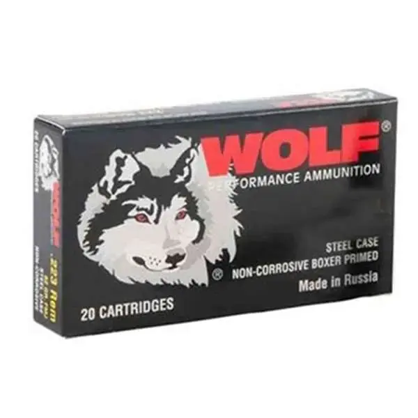 WOLF AMMUNITION STEEL CASE AMO 5.45X39 60GR FMJ BERDAN PRIMED 30RD