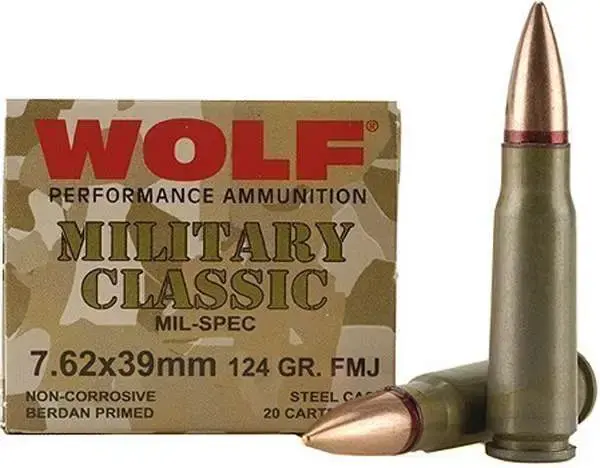 Wolf Steel Case 7.62x39mm 122 Gr