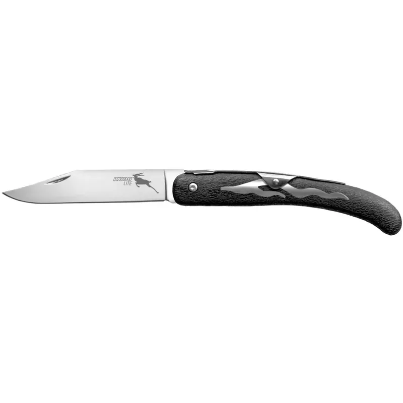 Cold Steel CS-20KJ Kudu .177 Pellets 4.25" Folding Plain 5Cr15MoV Stainless Steel Polished Blade Zy-Ex Black Woodgrain Handle