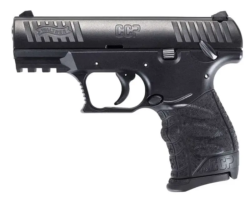 WALTHER CCP M2 HGA 9MM 3.54IN BBL POLY FRAME BLACK CERAKOTE SLIDE 2-8RD MAGS