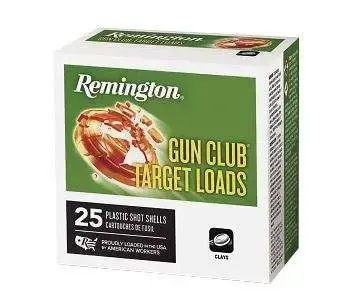 Remington Ammunition 20241 Gun Club STS Target Load 12 Gauge 2.75 1 oz 8 Shot 25 Round Box