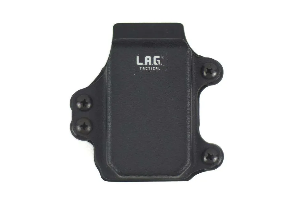 L.A.G. Tactical, Inc., Single Rifle Magazine Carrier, Fits AR-15 and .223 Accuracy International Magazines, Kydex, Black