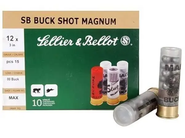 S&B Buckshot Magnum 3 in 00 Buck