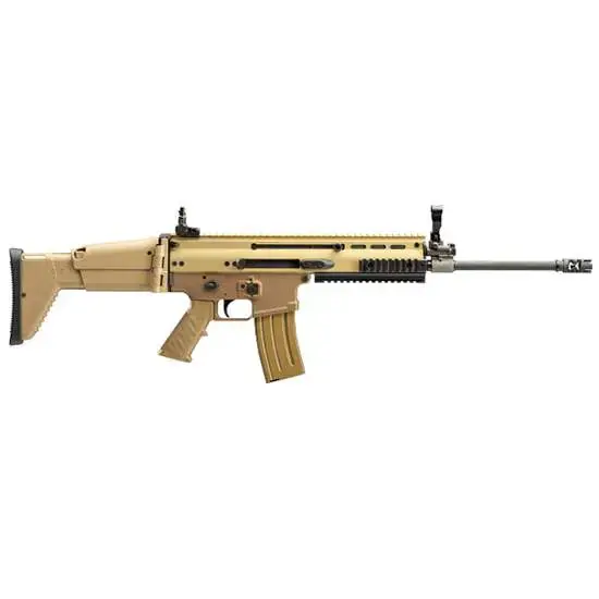 FN SCAR 16s NRCH 5.56x45mm NATO 16.25" Barrel 10+1, Flat Dark Earth Anodized Receiver, FDE Telescoping Side-Folding Stock With Adjustable Cheekpiece, Optics Ready