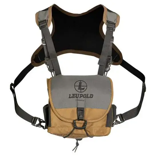 Leupold 172543 GO Afield Binocular Harness XF 600D Polyester Shadow Gray w/Black Accents