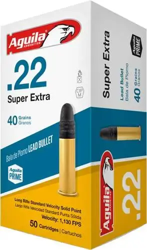 AGU SUPER EXTRA 22LR 40GR LEAD SP 2000RD CASE