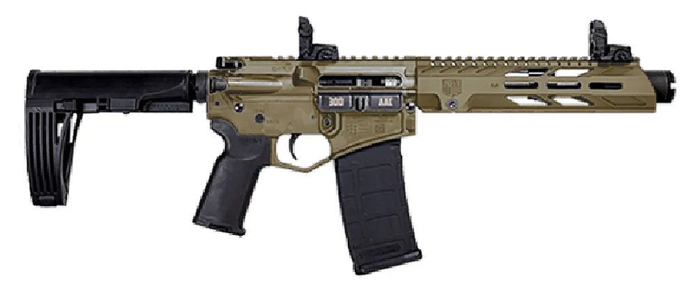 Diamondback DB15P300DS10FDE DB15 300 Blackout 10" 30+1 Flat Dark Earth Black Magpul MOE-K2+ Grip Gearhead Works Tailhook Mod2 Brace MBUS Sights