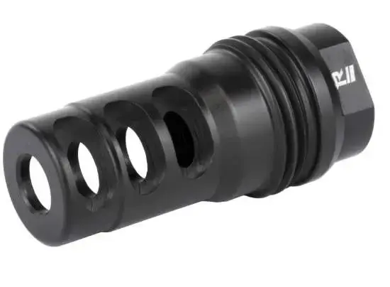 RUGGED SUPPRESSOR MB011 3 Port Brake 1/2"-28 tpi 2.16" Black