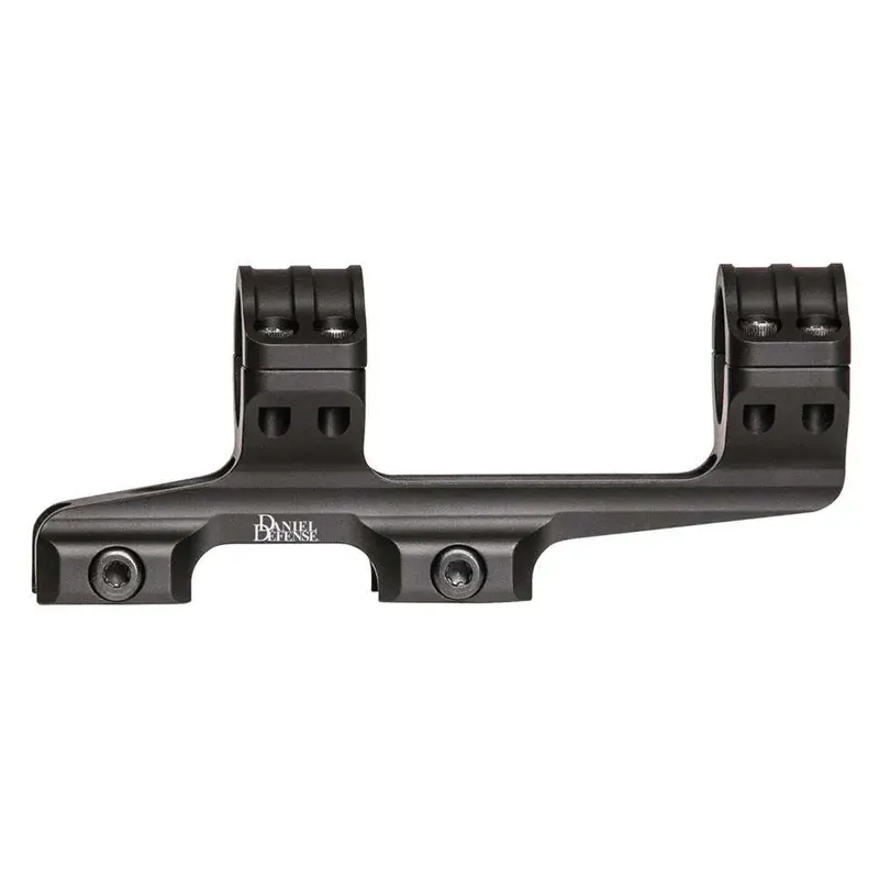 Daniel Defense 0304707276 Optics Mount 1-Pc Base & Ring Combo Double 1" Black Hard Coat Anodized Finish
