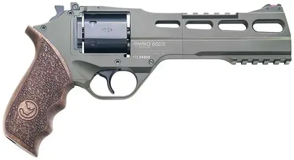 Chiappa Firearms 340282 Rhino 60DS 357 Mag 6" 6 Round OD Green Walnut Grip
