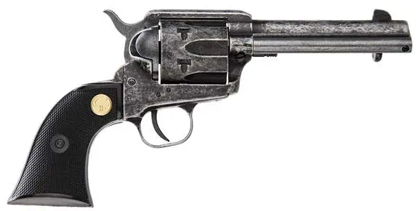 Chiappa Firearms 340089 1873 22 LR 6 Round 4.75" Antique Steel Black Polymer