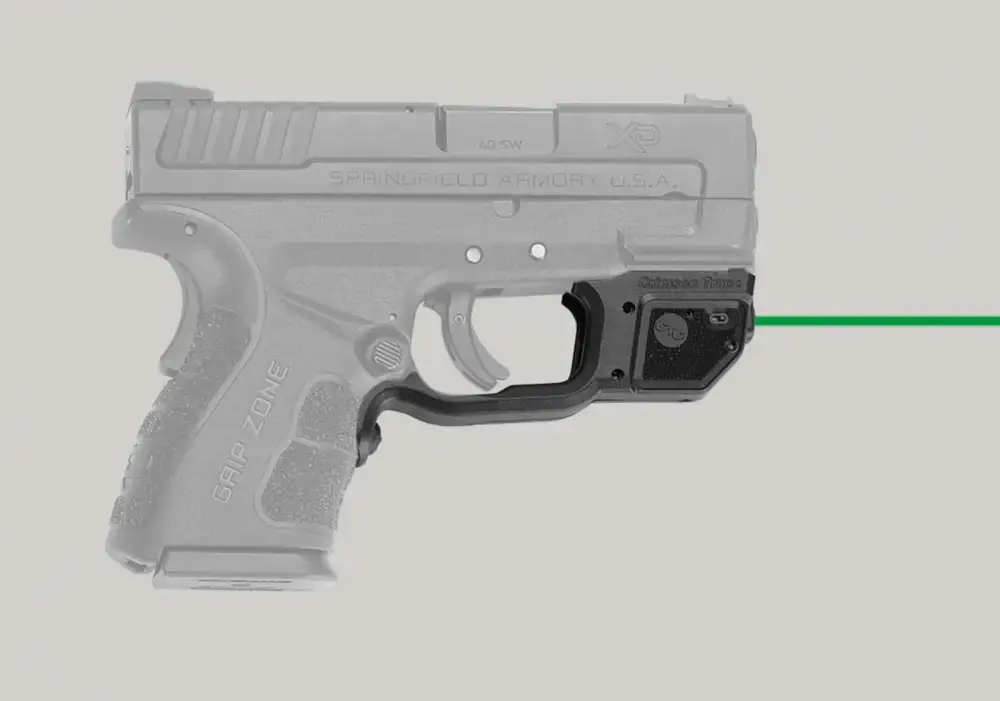Crimson Trace Corporation Laserguard Fits Springfield XD MOD 2 Black Finish User Installed Green Laser LG-496G