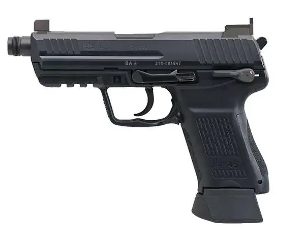 HK HK45CT Compact Tactical V7 LEM 45 ACP 4.57" 10+1 Black Black Interchangeable Backstrap
