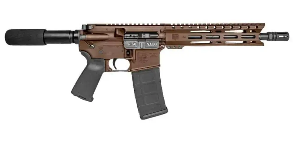 Diamondback DB15PCML10MB DB15 AR Pistol Carbine Length 5.56x45mm NATO 10" 30+1 Midnight Bronze Buffer Tube Stock