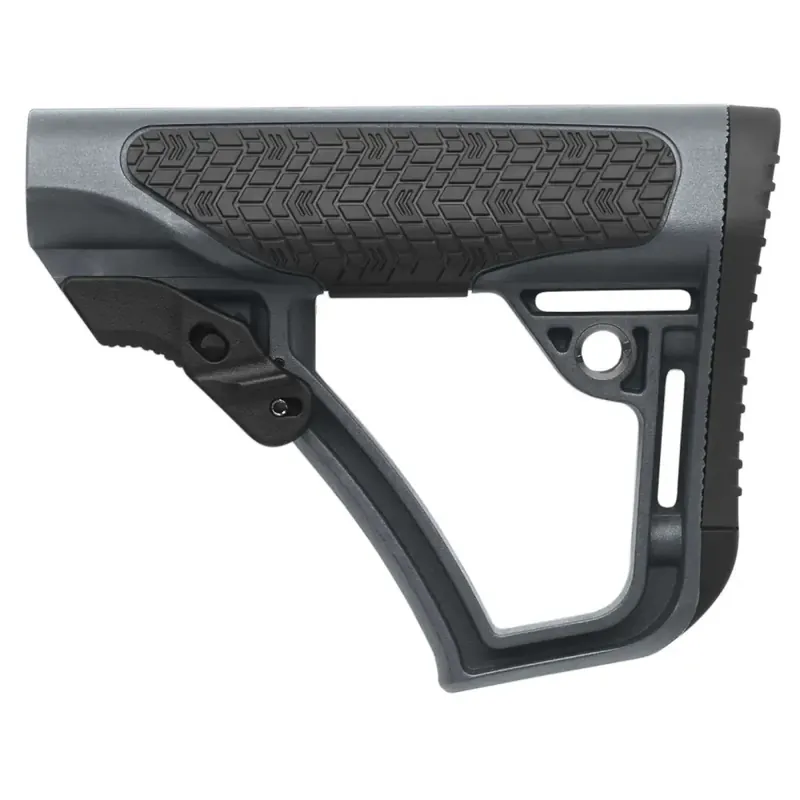 Daniel Defense 2109104179012 Collapsible Buttstock Tornado Gray Synthetic for AR15/M16/M4 with Mil-Spec Receiver Extension