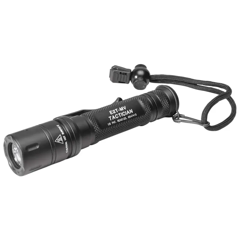 TACTICIAN, 6V, DUAL OUTPUT 800/5 LU, WH LED, ALUM BLACK TYPE III ANO, TACTICAL SWITCH