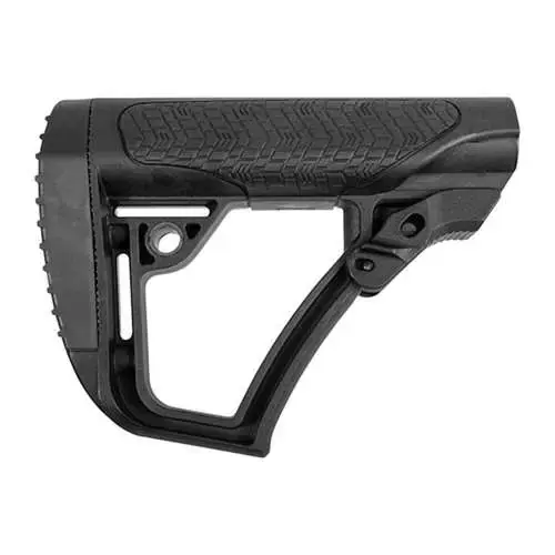 Daniel Defense 2109104179006 Collapsible Buttstock Black Synthetic for AR15/M16/M4 with Mil-Spec Receiver Extension
