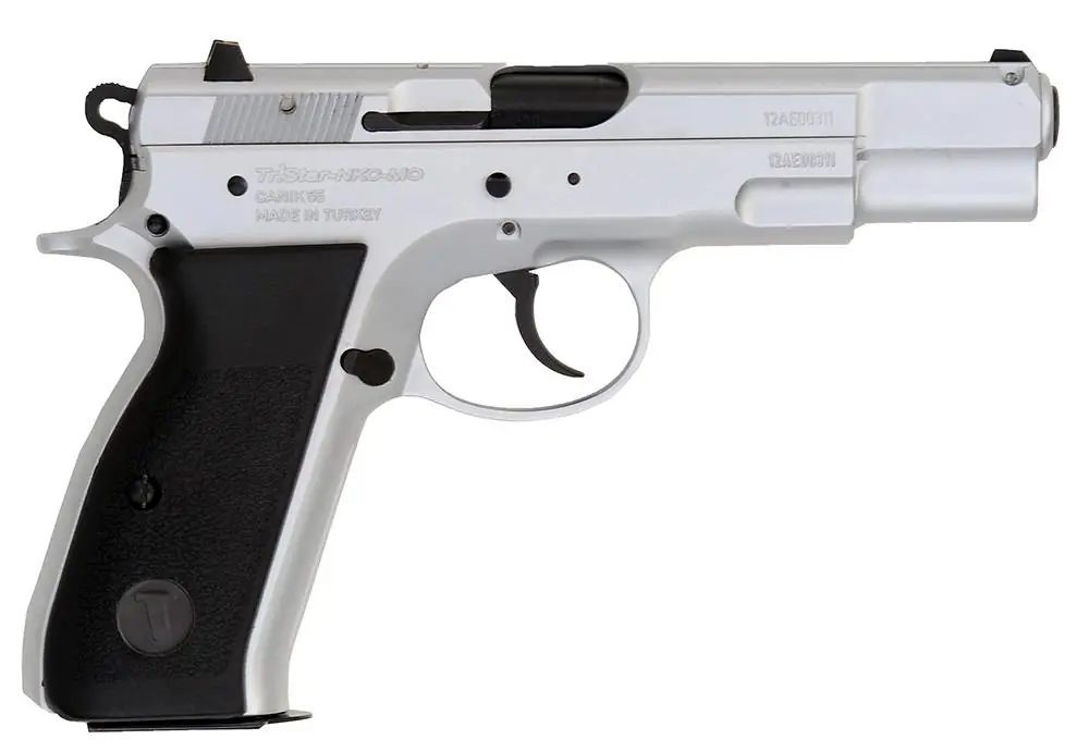 TriStar 85070 S-120 9mm Luger 4.70" 17+1 Chrome Black Polymer Grip