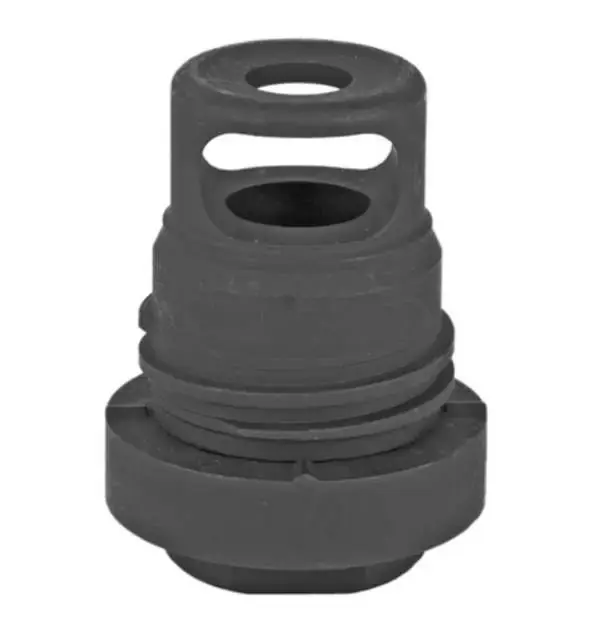 Yankee Hill 3102-1MB-28A Mini Phantom Q.D. Muzzle Brake 223 Rem,5.56 NATO 1/2"x28 Black Melonite Steel