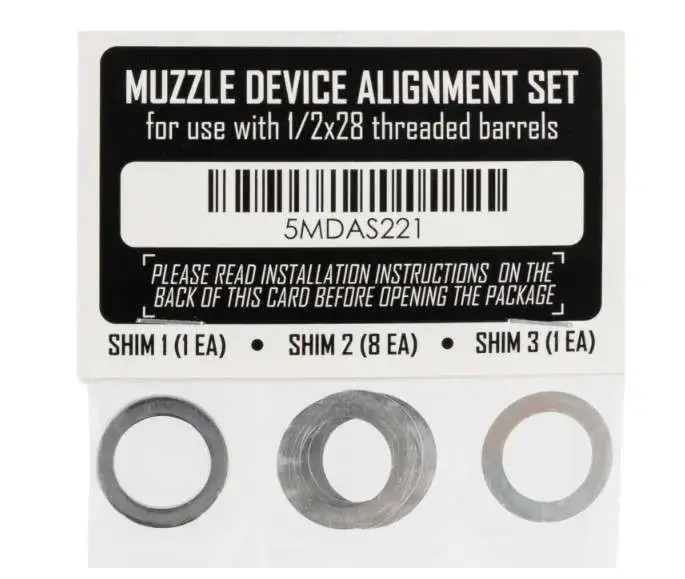 RUGGED SA001 SHIM KIT - 1/2X28