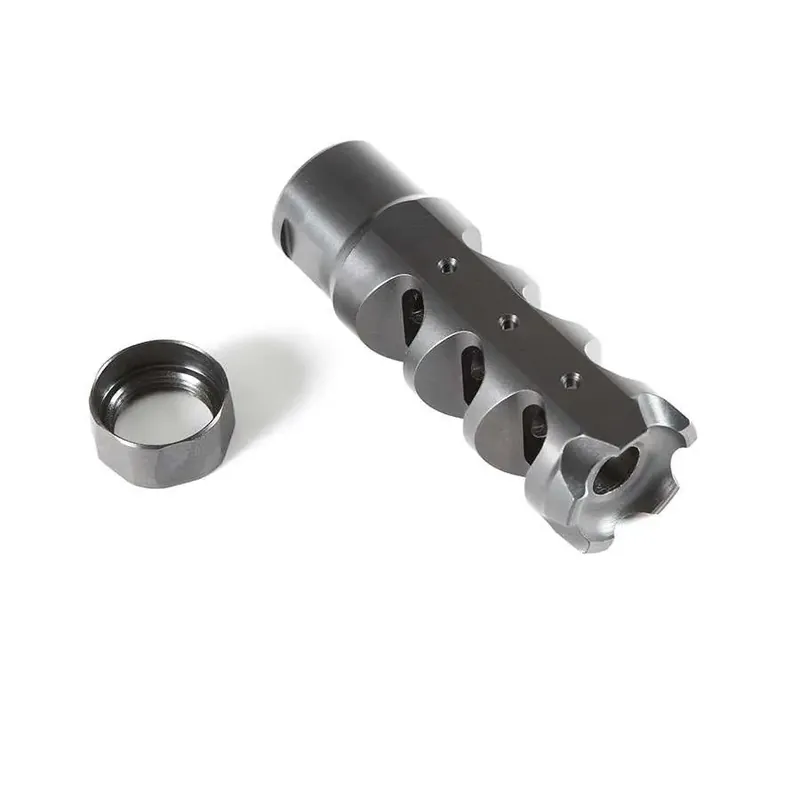 Patriot Ordnance Factory 01357 3G 308 Win,7.62x51mm NATO Muzzle Brake 5/8"-24 tpi Black Steel