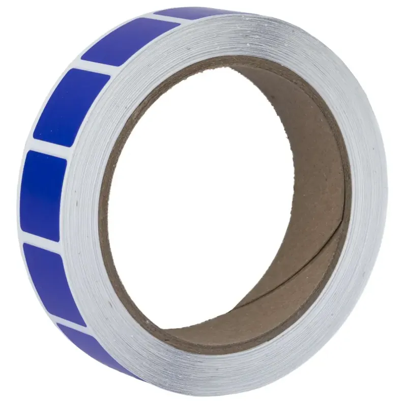 ACTION TARGET INC PAST/TXBL Square Target Pasters 7/8" 1000 Per Roll Blue