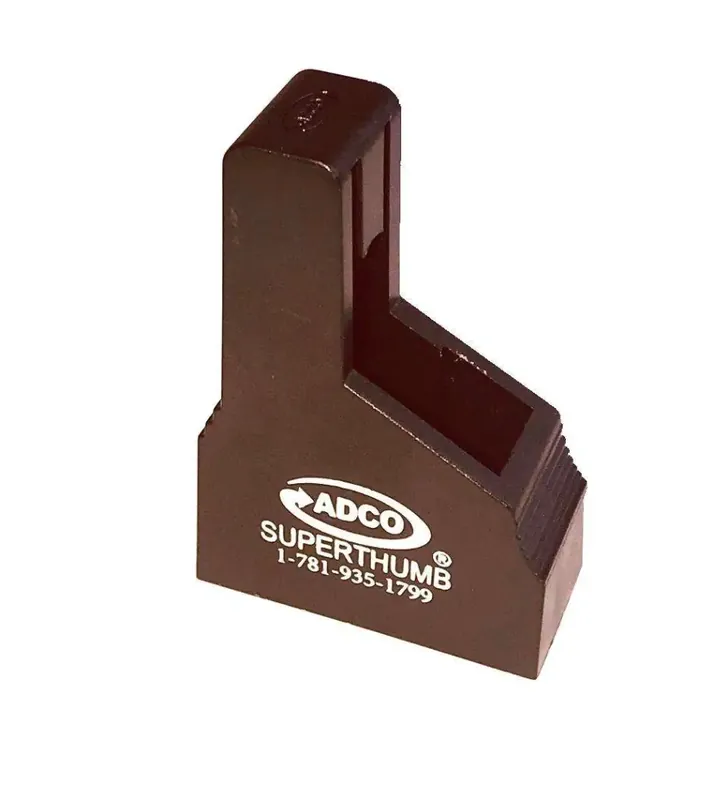 ADCO ST6 Super Thumb Mag Loader Bersa Thunder, Beretta 85/Pico, Colt 1908/380 Mustang, Ruger LCP, S&W Bodyguard, Sig P230/232/238, Walther PP/PPK/PPKS 380 ACP Black Single Stack