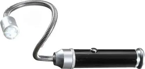 Real Avid/Revo AVBR101B Bore Light Magnetic 15,000 Candlepower LED Aluminum Black w/Silver Accents LR44
