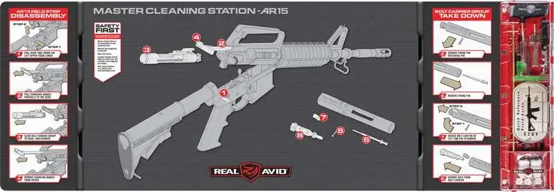 Real Avid/Revo AVMCSAR Master Cleaning Station AR15 223 Rem,5.56x45mm NATO Rifle
