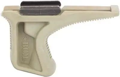 Bravo KAG1913FDE BCMGunfighter Kinesthetic Angled Grip Forend Grip Textured Polymer Flat Dark Earth