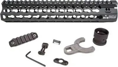 BCM KMRA10556BK KMR Alpha KeyMod AR-15 Black Hardcoat Anodized Aluminum 10" 10.50"