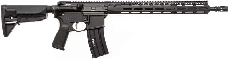BCM 750750 RECCE-16 MCMR 223 Rem,5.56x45mm NATO 16" 30+1 Black Hard Coat Anodized, Manganese Phosphate, 6 Position Stock, Bravo Mod 3 Grip