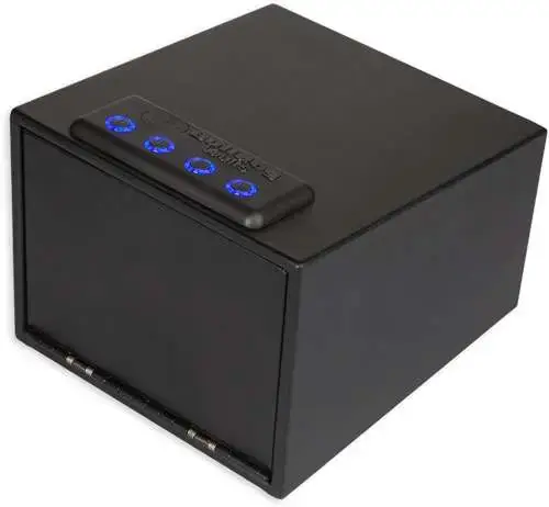 Bulldog BD4055L Magnum LED Digital Top Load Vault Electronic/Key Access Code/Key Small Black Steel