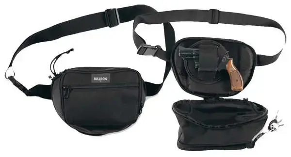 Bulldog BD850 Fanny Pack Black Nylon Ambidextrous Hand