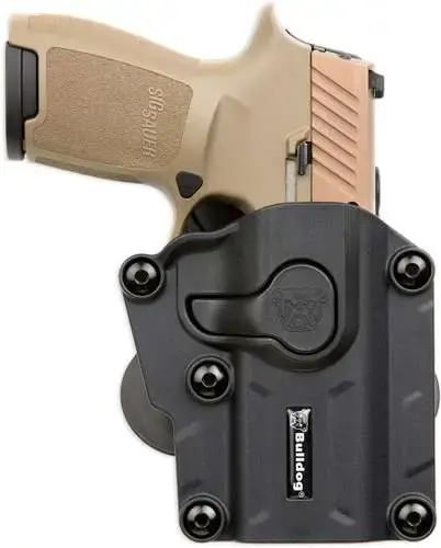 Bulldog MX001 Black Polymer OWB S&W M&P 9,40 Compact Sig 250/320 Right Hand