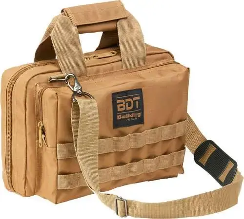 BULLDOG DLX 2 PISTOL RANGE BAG TAN