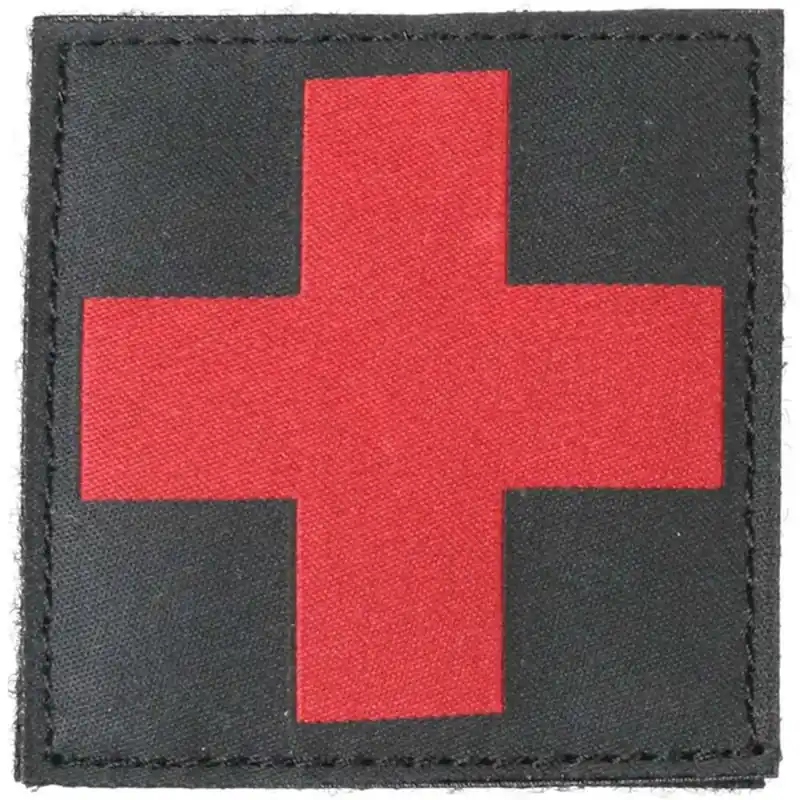BH REDCROSS ID PATCH BLK