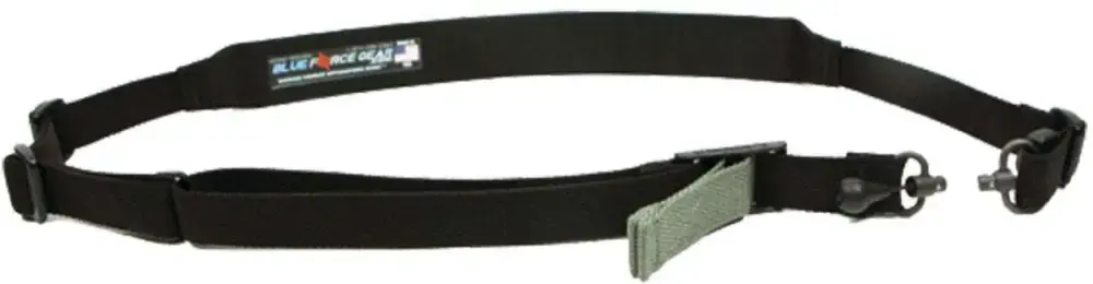 Blue Force Gear VCAS2TO1RED200AABK Vickers 221 Sling with RED Swivel 2" W Padded Single/Two Point Black Cordura