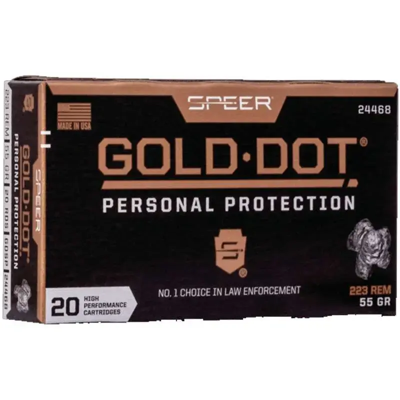 Federal 24468 Gold Dot 223 Rem 55 gr Speer Gold Dot 20 Round Box