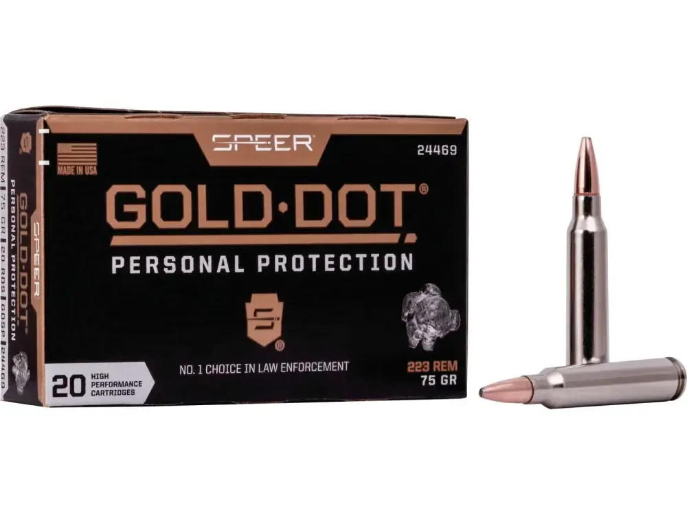 Federal 24469 Gold Dot 223 Rem 75 gr Speer Gold Dot 20 Round Box