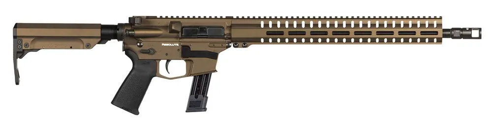 CMMG 92AE68F-MB Resolute 300 MK17 9mm Luger 16.10" 21+1 Midnight Bronze Cerakote Receiver CMMG 6 Position RipStock Stock