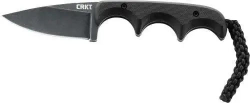 Columbia River 2384K Minimalist 2.16" Drop Point Plain Black Stonewash 5Cr15MoV SS G10 Black Handle Fixed