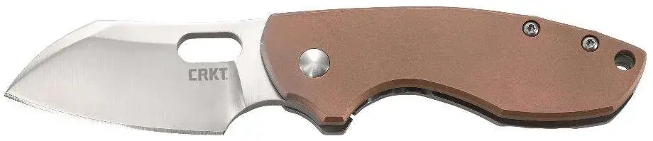 Columbia River 5311CU Pilar 2.38" Plain Satin 8Cr13MoV SS Copper/Stainless Steel Handle Folding