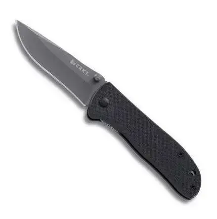 Columbia River 6450K Drifter 2.88" Drop Point Plain TiCN 8Cr14MoV SS G10 Black Handle Folding