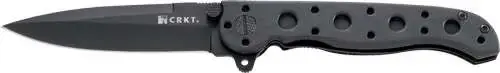 Columbia River M16-01KZ M16-01KZ 3.13" Spear Point Plain Black EDP 8Cr13MoV SS FRN Black Handle Folding