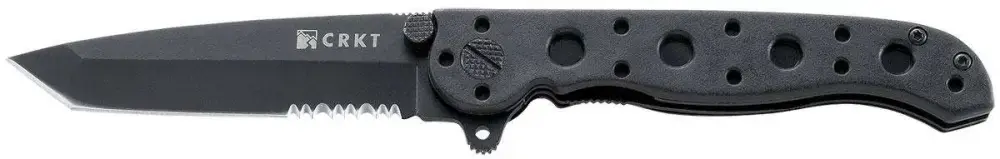 CRKT M16-Z EDC Folder 3" 8Cr15MoV Black Tanto Blade Zytel Blk