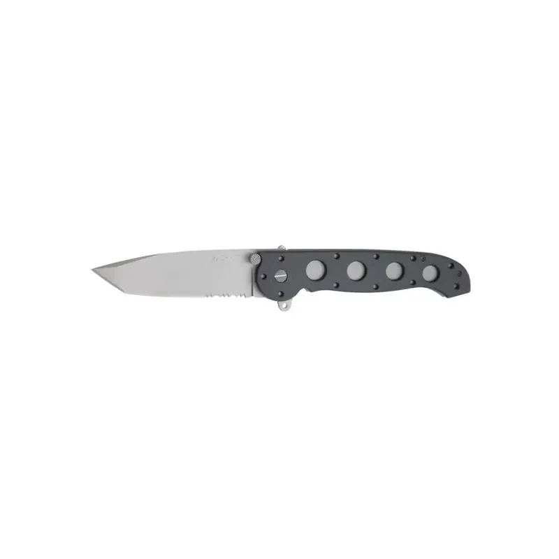 Columbia River M16-14Z M16-14Z 3.84" Tanto Plain Bead Blasted AUS 8 FRN Black Handle Folding