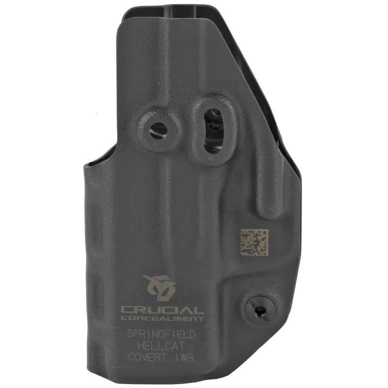 CRUCIAL CONCEALMENT 1112 Covert Black Kydex IWB Springfield Hellcat Right Hand