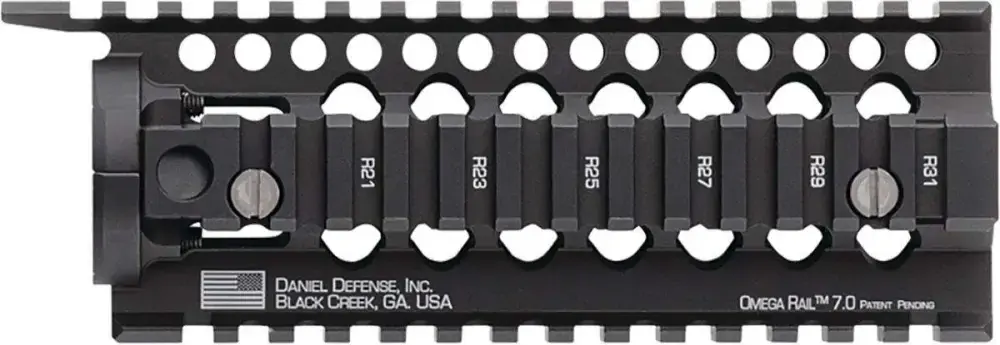 Daniel Defense 0100510001 Omega Rail Carbine Length AR-15 Black Hardcoat Anodized Aluminum 7" Picatinny